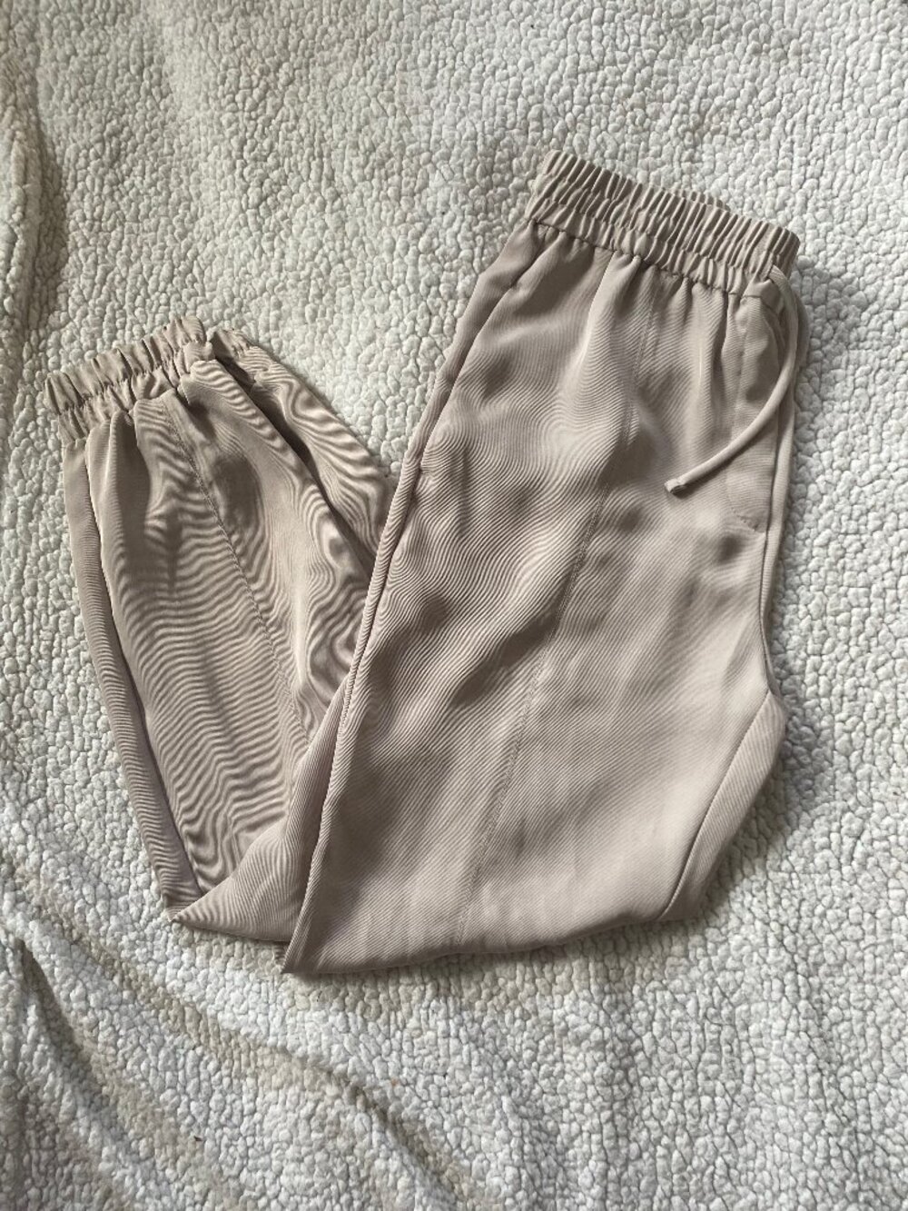 Zara Taupe Drawstring Jogger Pants